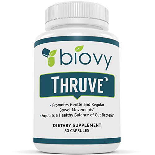 Thruve Long-term Constipation Relief Supplement - Probiotics, Prebiotics, Natural Laxatives and Fiber All
