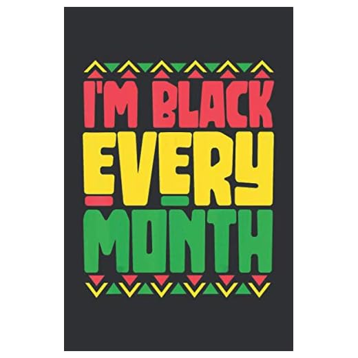 I'm Black Every Month (Daily Fitness Journal): Daily Fitness Journal For Kids, Monthly Gift For Adults