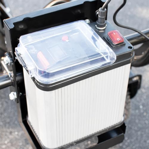 Bild 6 - BAMATO Elektrische Schubkarre MTR-260 | Elektroantrieb | 280W Motorleistung | Bis zu 6,0 km/h Vorwärts | 100 Liter Volumen | 5 Stunden Arbeitszeit | Schubwagen Schubkarre Elektrowagen