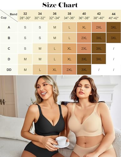 Image of Avidlove Wireless Bra for Women Seamless Push Up Full Coverage Bra Comfort Bralette Support Everyday Bra