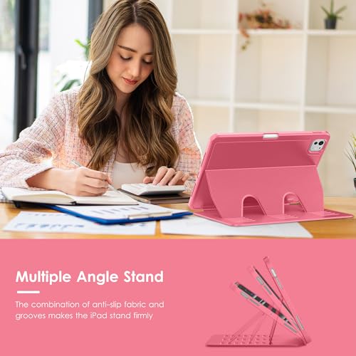 Étui iPad Pro 11 M4 M5 pastèque VIKESI avec support multi-angle et fente stylet