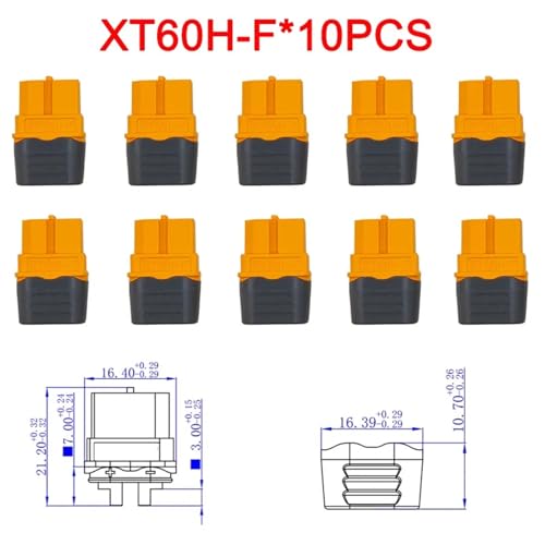 Conector XT60 hembra macho XT60H-F para batería Lipo de coche avión dron RC 2