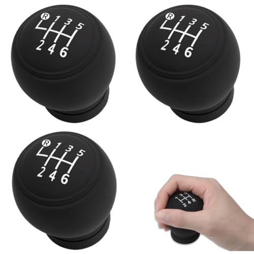 GXGM 3 Pezzi Copri pomello cambio auto 6 marce, copri cambio auto, pomello cambio 6 marce, destra/sinista elastico custodia antiscivolo universale cover impermeabile per automobile furgone camion quad