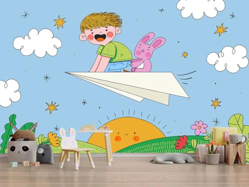 Image of Cartoon Design Kids Theme Vinyl Poster Animals Wallpaper Wall Sticker for Home Decor, Living Room, Bedroom,Kids Room, Play Room (Self Adhesive Vinyl, 3x4 feet i.e 36x48 inch) 04