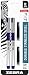 Zebra R-301 Stainless Steel Rollerball Pen, Fine Point, 0.7mm, Blue Ink, 2-Count