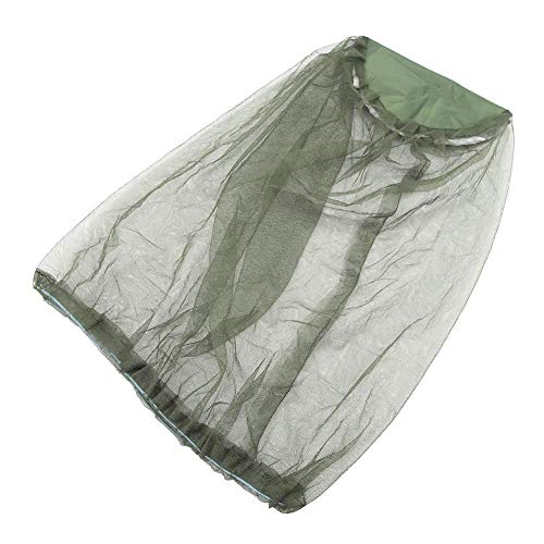 Rockyin Mosquito Head Net Hat Anti-Sun Bucket Hat with Hidden Net Mesh Protection from Bee Green