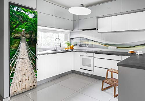 Cubierta de refrigerador autoadhesiva para ocultar imperfecciones y renovar la cocina 3
