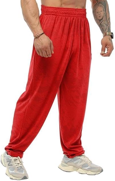 Men's Loose Fit Sweatpants with Pockets, Baggy Gym Pants Four Season Exercise Track Pants - Image 6