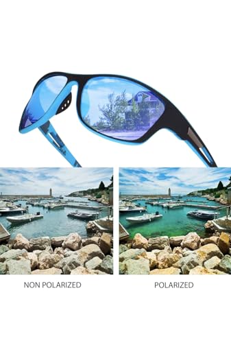 Image of Polarized Sports Sunglasses for Men & Women | UV400 Protection | Lightweight Driving, Fishing, Cycling, Running & Outdoor Sunglasses with TAC Lens
