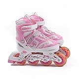 Cadeau parfait】 Naviguez sur un cadeau de patins à rouleaux idéal pour les anniversaires, les vacances, les occasions spéciales, mais aussi un excellent skate en ligne pour les enfants, les filles, les garçons, les femmes, s'amuser, faire de l'exercice, construire des os et renforcer l'immunité.