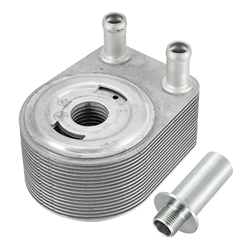 X AUTOHAUX Car Engine Oil Cooler Housing with Central Axis