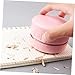 Mikikit 2pcs Portable Handheld Vacuum Cleaner Compact Electronic Desk Cleaner for Home Office Car Effortlessly Removes Dust Hair Crumbs Lightweight Convenient Design
