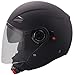 Produktbild Jethelm Helm Motorradhelm Rollerhelm mit Sonnenvisier RALLOX 702B matt schwarz Größe XL