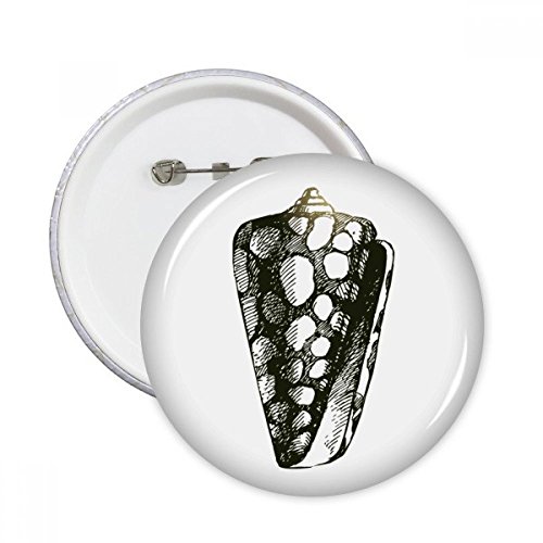 Badge escargot illustration marine XXL bouton artistique de décoration
