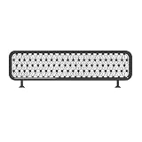 Mamparas Decorativas de Hierro Forjado para restaurantes, cercas Bajas, para Comedor, encimeras, oficinas, bibliotecas, aulas, restaurantes (Negro-F)