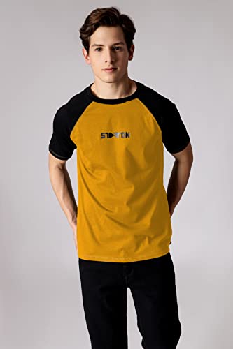 Image of Trendy Men's Round Neck T-Shirt Pure Pre Combed Cotton Bio-Washed 3D Print (STM-003)