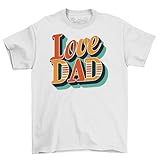 Photo Gallery maglietta con scritta "love dad superhero - funny love dad" per la festa del papà, 100% cotone, unisex, bianco, m Photo Gallery maglietta con scritta "love dad superhero - funny love dad" per la festa del papà, 100% cotone, unisex, bianco, m