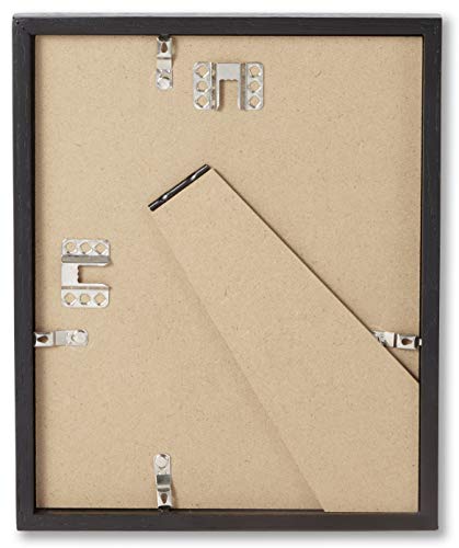 Set Of 2, (8.5 X 11 In | 22X28 Cm) Black Solid Oak Wood Picture Frame Poster Frame Wall And Tabletop Photo Frame #TOP1