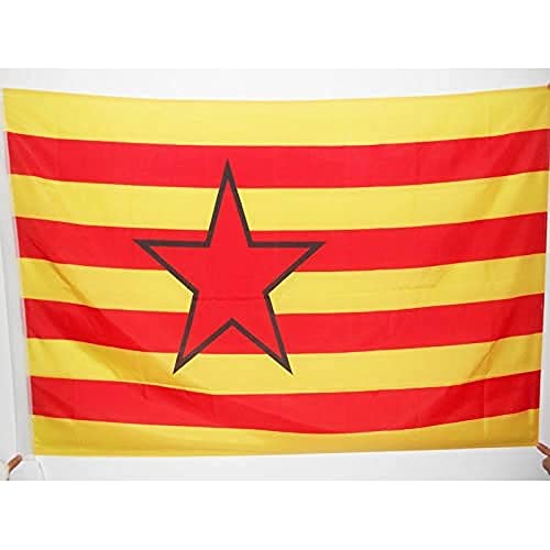 AZ FLAG Bandera de Aragon ESTRELADA INDEPENDENTISTA 150x90cm para Palo - Bandera ARAGONESA - NACIONALISMO ARAGONÉS 90 x 150 cm