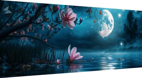 Peinture Diamant Fleur Papillon : Kit Complet XXL Décoration