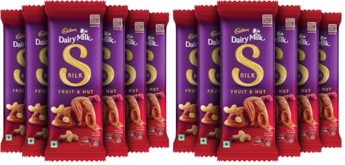 Image of Cadbury Dairy Milk Silk Fruit & Nut Chocolate Bar,55 g (Pack of 12)