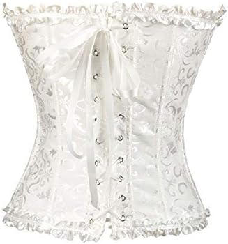 SOUGAO Vintage Corset Top Classic Overbust Bustier Waist Taming