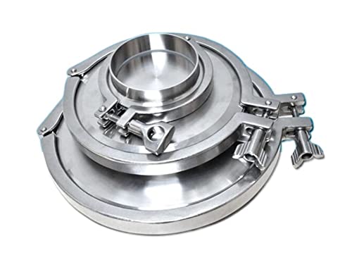 Abrazadera Tri Clamp de 25mm con junta de silicona y brida ferrule para tuberías 2
