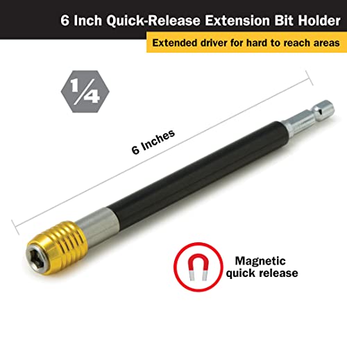 Titan Tools - Quick Release Extension Bit Holder 6 In (16006) #TOP1