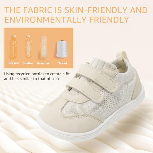 Toddler Wide Toe Box Barefoot Shoes Boys Girls Sneaker Tennis Sneakers Breathable Non-Slip First Walking Shoe School Activities3