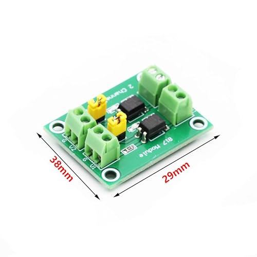 6Pcs 817 Optokoppler 2-Wege-Spannungsisolationsplatine Spannungssteuerungs-Schaltmodul,3.6-30 V Treiber Photoelektrisch isoliertes Modul