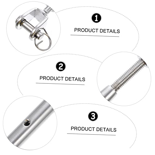 Steel Cable Turnbuckle Screw Hook Closed Body Screw Stainless Steel for Outdoor Industrial miniatura 4