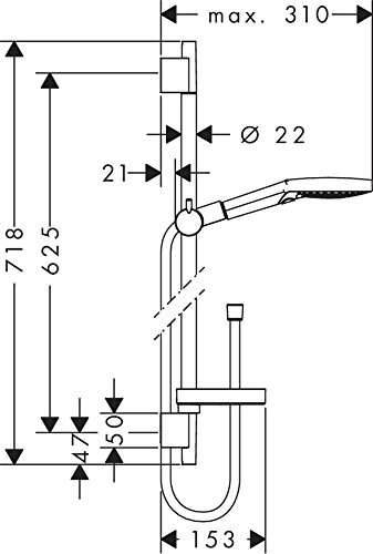 Amazon | ハンスグローエジャパンシャワーセットレインダンスセレクトS