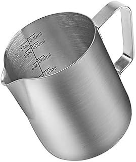 Milk Frothing Pitcher, Stainless Steel Creamer Frothing Pitcher, Perfect for Espresso Machines, Milk