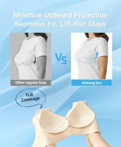 Image of Minimizer Bras for Women Full Coverage Wireless Plus Size Seamless Bralette Removable Pads Comfort 32A-42DD