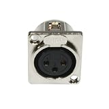 conector xlr hembra Tipo de conexión hembra Cable Accu 3 pin conector XLR hembra Panel