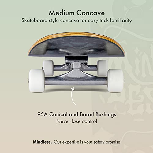 Mindless Longboards Longboard gótico, adulto unissex, preto (preto), 23,5 cm x 85 cm