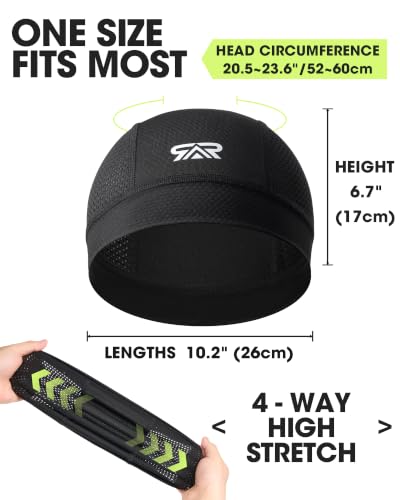 THINDUST 3-Pack Mesh Skull Cap