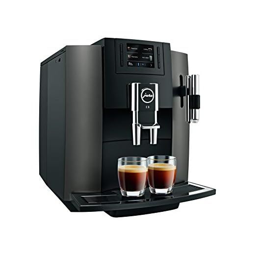 Jura E8 freistehend vollautomatisch Maschine Espresso 1.9L 16tazas schwarz, Edelstahl – (freistehend, Maschine Espresso Kaffeemaschine, schwarz, Edelstahl, Tasse, Knöpfe, TFT)