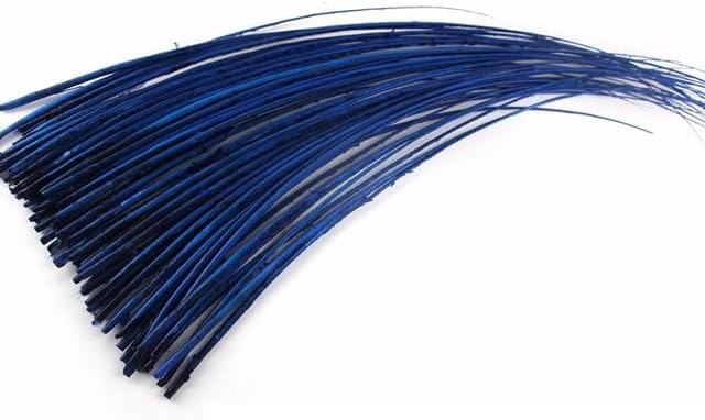ALBERTAD 50Pcs/Lot 8 Colors Slected 35-40Cm Ostrich Feather Hard Rod Headwear&Hat Accessories Ostrich Quill Spines for DIY Millinery - (Color: White 50Pc)