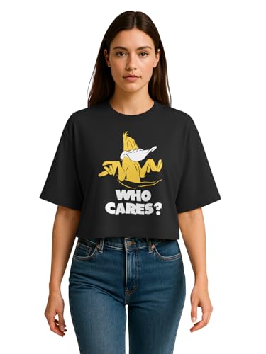 Image of HELLCAT Beige Printed Loose Fit Crew-Neck Crop T-Shirt for Women