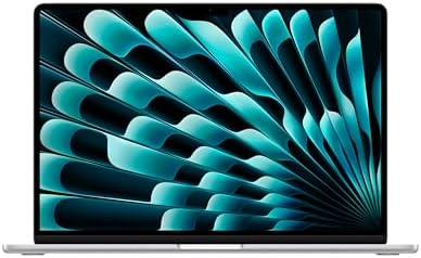 Apple 2025 MacBook Air 15-inch Laptop with M4 chip: Built for Apple Intelligence, 15.3-inch Liquid Retina Display, 16GB Unified Memory, 512GB SSD Storage, 12MP Center Stage Camera, Touch ID; Silver