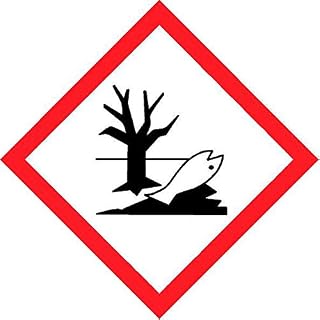 Hazardous to the aquatic environment coshh symbol Safety sign - Self adhesive sticker 100mm x 100mm