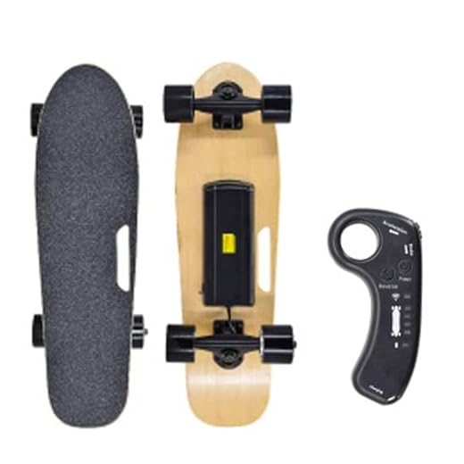 LwiftGal Skateboard éLectrique avec TéLéCommande sans Fil, Longboard éLectrique, Skateboard Cruiser pour Adultes, 3 Vitesses RéGlables, Vitesse Maximale De 15 Km, pour Parcs