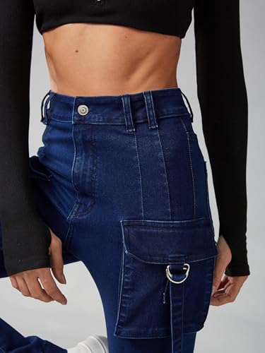 Image of Dolce Crudo Boot Cut High Rise Cropped Jeans for Women