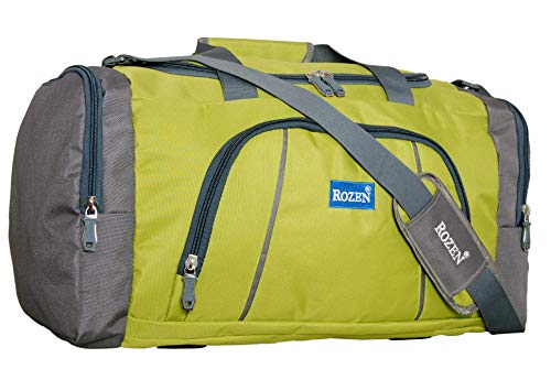 ROZEN polyester 55 Cms Duffle Bag(ROZ-501 RED_Green)
