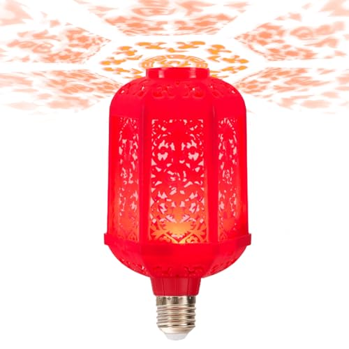Farolillos Chinos con Luces | Lámpara LED de Carácter Fu de 7 Colores E27   Farolillos Rojos de la Suerte para Fiestas   para Decoración de Techo Tienda Restaurante Cumpleaños Bodas Balcón
