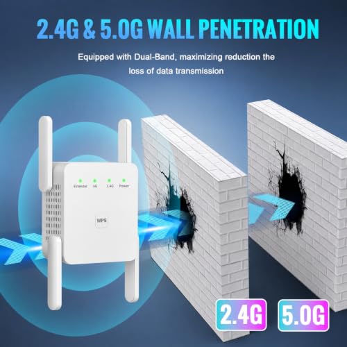 Image of WiFi Extender Signal Booster for Home WiFi Booster 1200Mbps