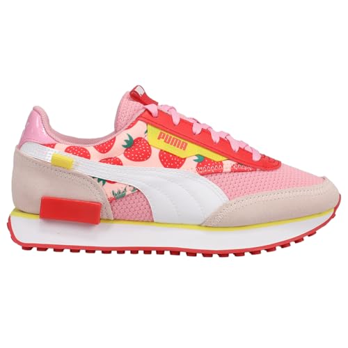 PUMA Puma Future Rider Sneaker, Summer Treats-Rosewater-Hibiscus-Prism Pink White, 5 US Unisex Big Kid