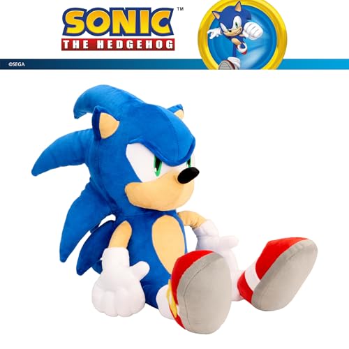 Image of Sonic The Hedgehog Weighted Cuddle Pillow - 3lb Soft Plush & Cozy Pilow for Comfort, 27 inch Tall (Officially Licensed Product) By Franco Calm