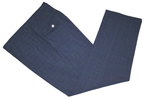 Hart Schaffner Marx Men's Flat Front Dress Pants 40W x 30L Navy